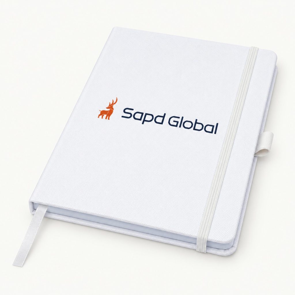 Honua A5 notebook with SAPD Global logo