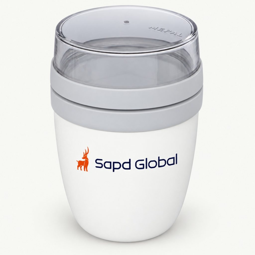 Mepal Ellipse lunch pot with SAPD Global logo